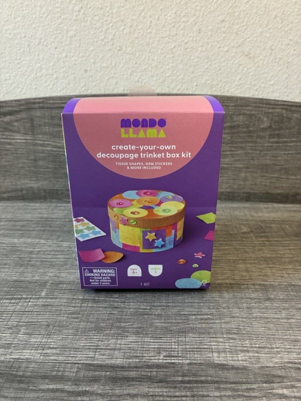 Mondo Llama Create-Your-Own Decoupage Trinket Box